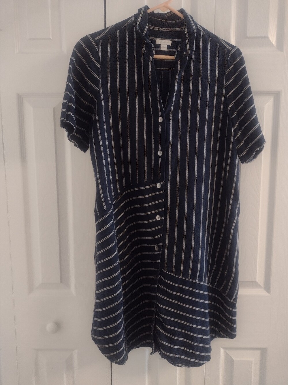 J.Jill Love Linen Stripe shirt Dress 👗
